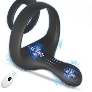 Black Vibrating Massage Device